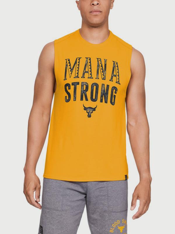 Tričko Under Armour Project Rock Mana Strong SL Žlutá