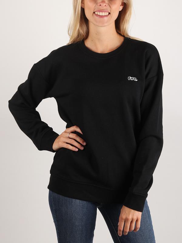 Mikina Vans WM Lorraine Crew Black Černá