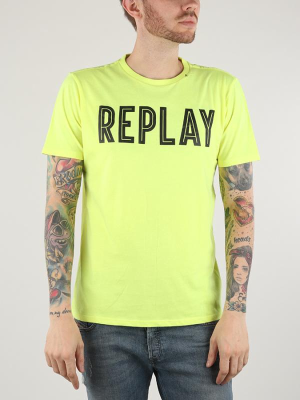 Tričko Replay M3478 T-Shirts Žlutá