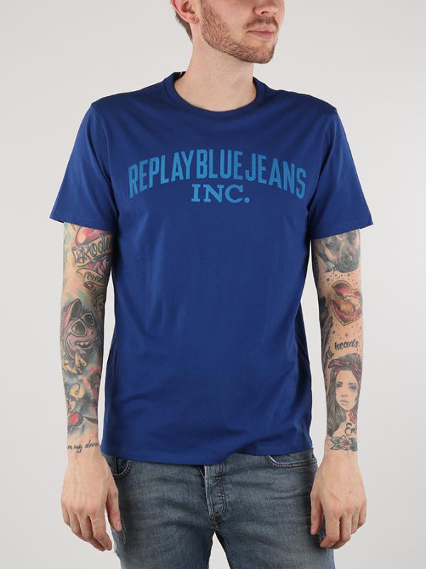 Tričko Replay M3479 T-Shirts Modrá