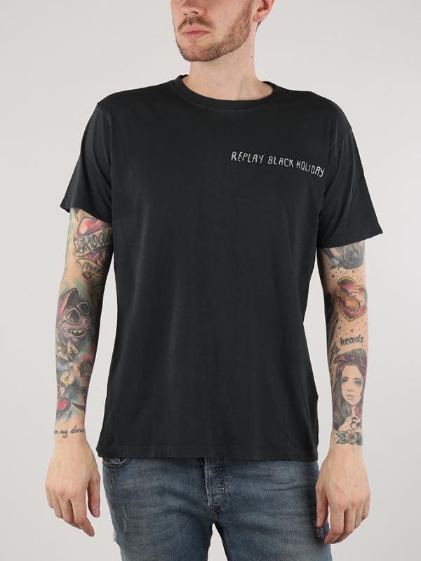 Tričko Replay M3503 T-Shirts Černá