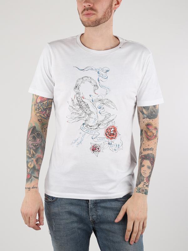 Tričko Replay M3541 T-Shirts Bílá