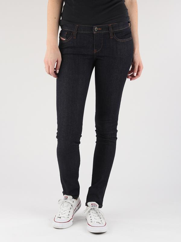 Džíny Diesel Skinzee-Low L.32 Pantaloni Modrá