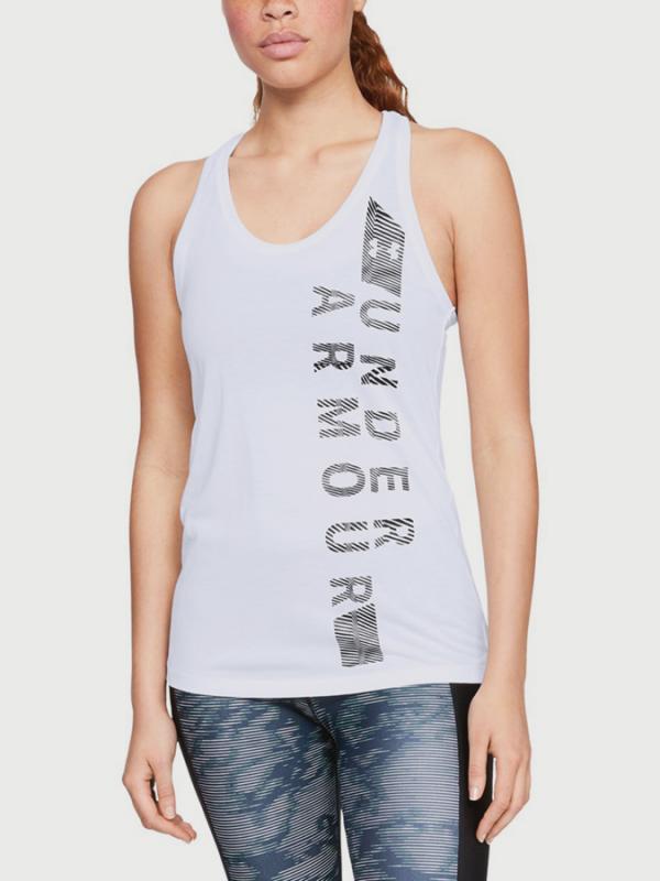 Tílko Under Armour Threadborne Tank - Graphic Bílá