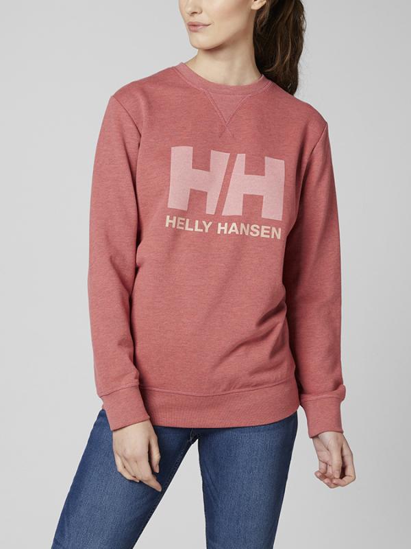 Mikina Helly Hansen W Logo Crew Sweat Růžová