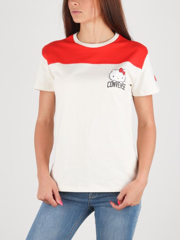 Tričko Converse Football Tee Hello Kitty Bílá