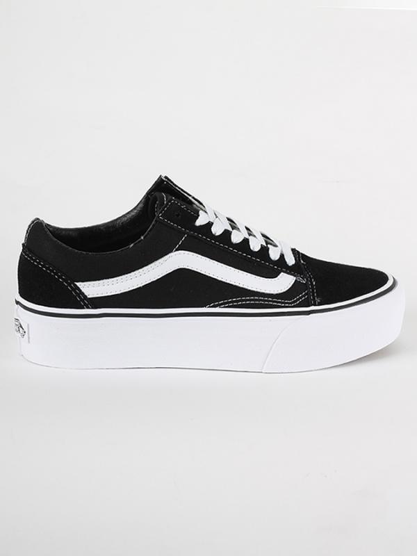 Boty Vans UA OLD SKOOL PLATFOR Black/White Černá