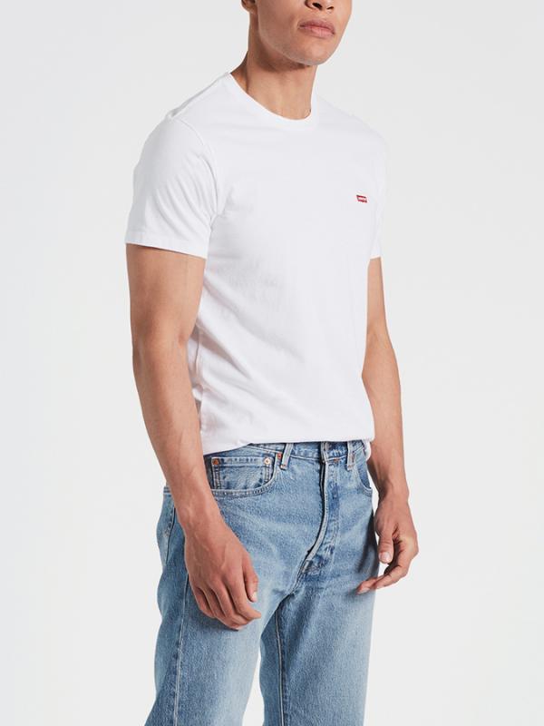 Tričko LEVI'S SS Original Hm Tee Cotton + Patch White Bílá