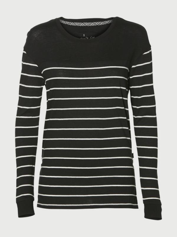Tričko O´Neill LW Ess Stripe Relaxed T-Shirt Černá