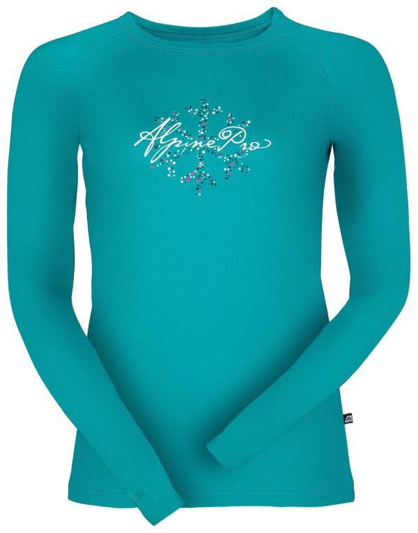 ALPINE PRO VALDO 5 ZELENÁ / TYRKYSOVĚ ZELENÁ Dámské Triko L