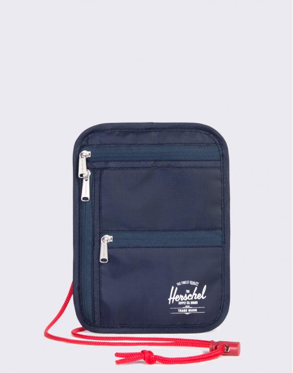 Herschel Supply Money Pouch Navy/Red