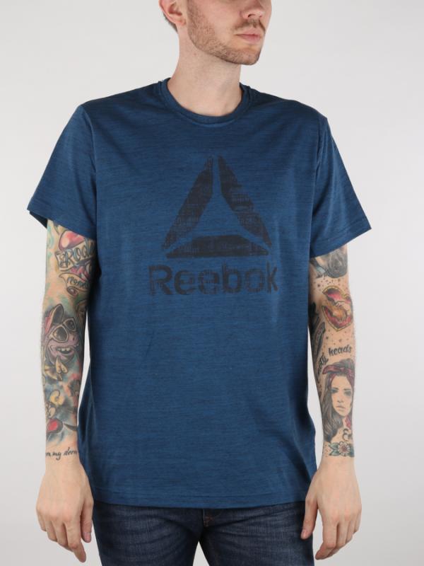 Tričko Reebok El Marble Group Tee Modrá