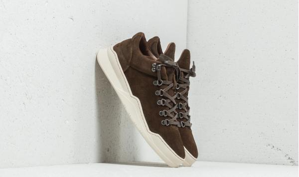 Filling Pieces Mountain Cut Ghost Waxed Suede Dark Green
