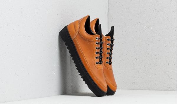 Filling Pieces Low Top Thick Ripple Wash Grain Light Brown