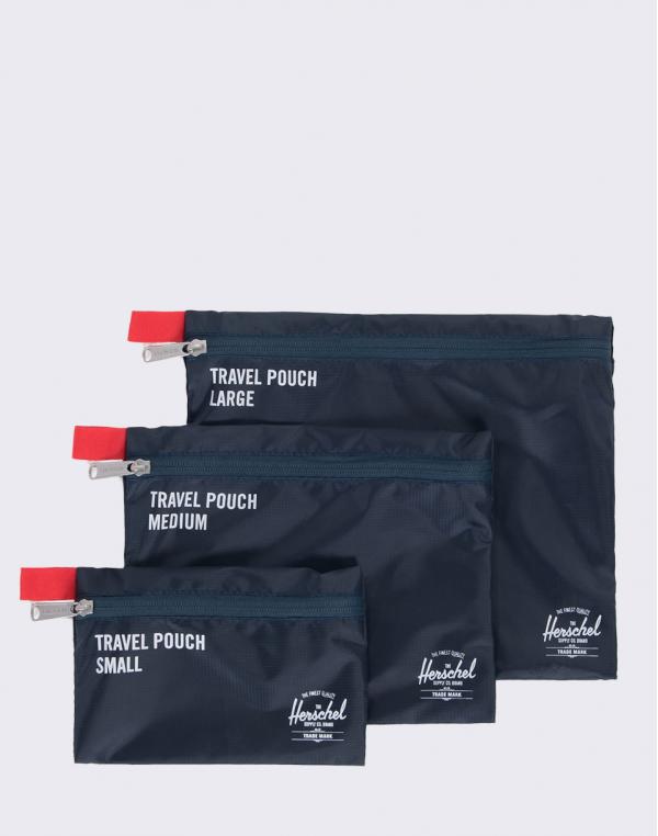 Herschel Supply Travel Pouches Navy/Red