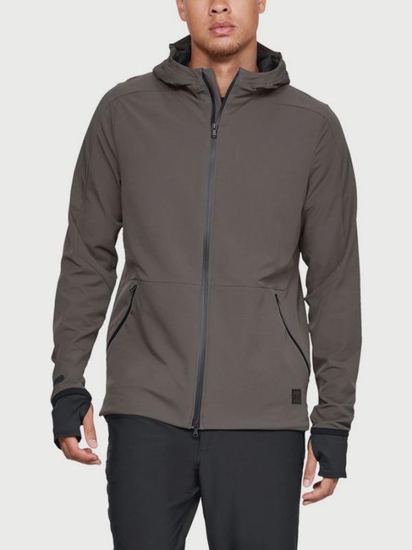 Bunda Under Armour Unstoppable Woven Jacket Hnědá