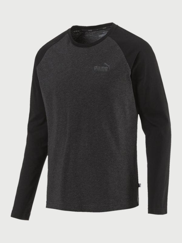 Tričko Puma Essentials+ Longsleeve Tee Šedá