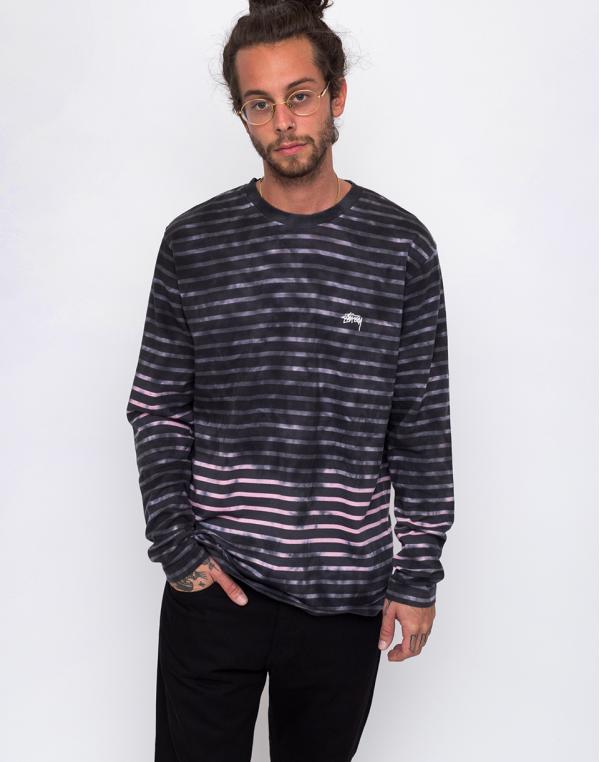 Stussy Bleach Stripe charcoal S