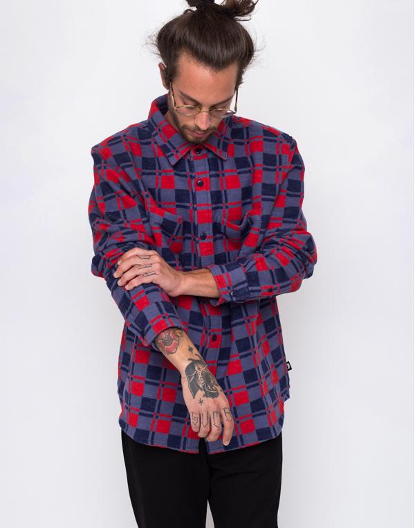 Stüssy Brent Flannel navy XL