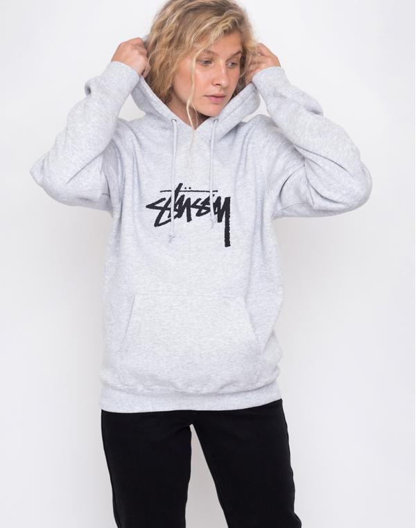 Stussy Stock Hood ash heather L