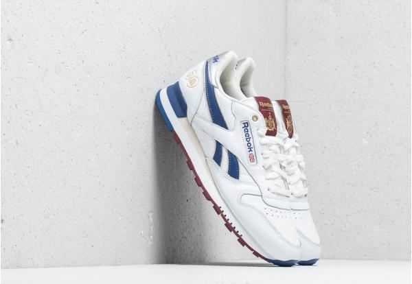 Reebok x Footpatrol x HAL "Common Youth" Classic Leather Mu White/ Cobalt/ Merlot