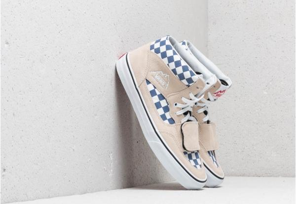 Vans Mountain Edition (Checkerboard) Turtledove/ Blue