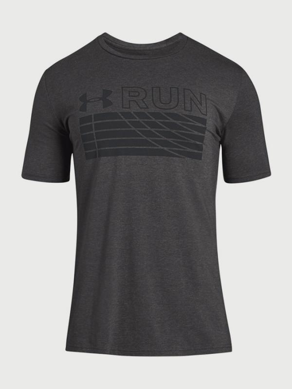 Tričko Under Armour Run Track Graphic Šedá
