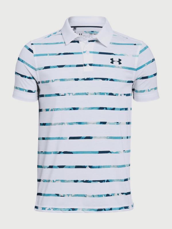Tričko Under Armour Threadborne Polo Bílá