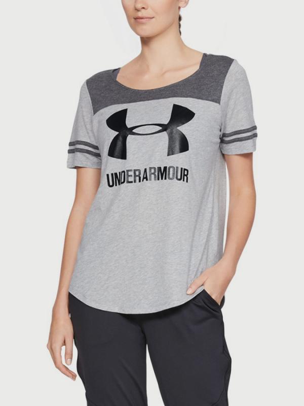 Tričko Under Armour Sportstyle Baseball T Šedá