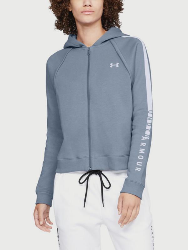 Mikina Under Armour Rival Fleece Fz Hoodie Modrá