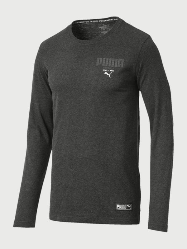 Tričko Puma Athletics LS Tee Černá