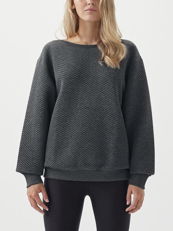Mikina O´Neill LW Quilted Crew Sweatshirt Šedá