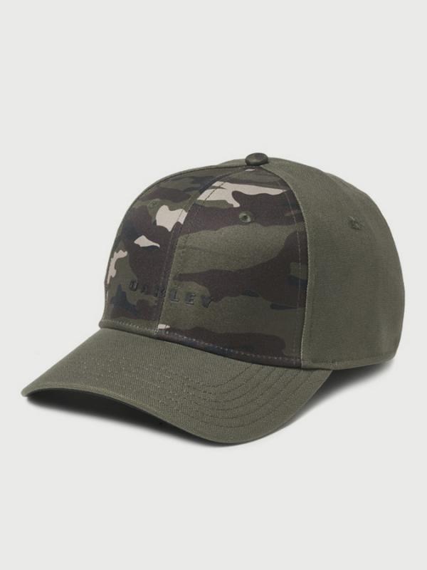 Kšiltovka Oakley 6 Panel Camou + Solid Hat Zelená