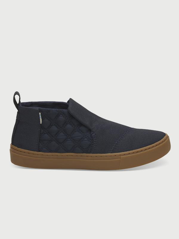 Boty Toms Navy WR Textural Canvas/Quilted Nylon Modrá