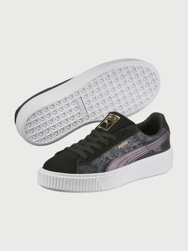 Boty Puma Suede Platform Safari Wn S Black-Pu Černá