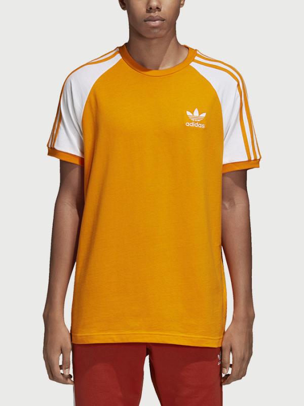Tričko adidas Originals 3-Stripes Tee Žlutá