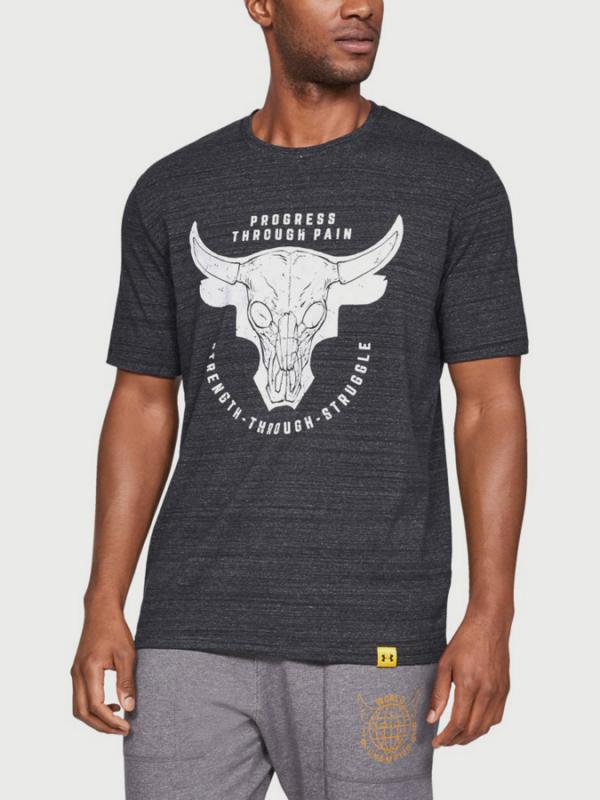 Tričko Under Armour Project Rock Ptp Sts Tee Černá