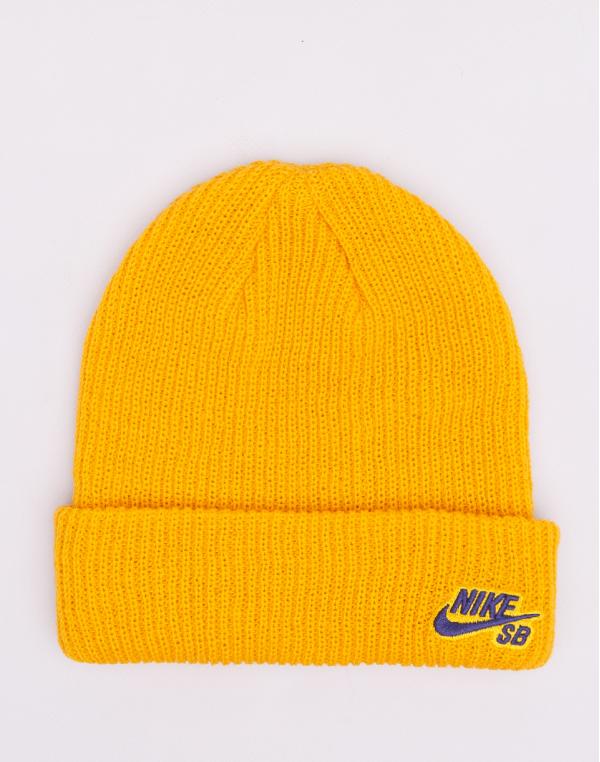 Nike Beanie Fisherman Yellow Ochre/ Blue Void
