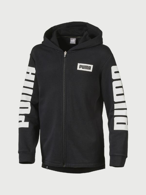 Mikina Puma Rebel FZ Hoody Černá