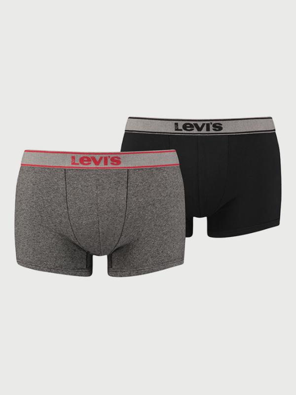 Boxerky LEVI\'S 200Sf Snow Heather Trunk 2 Pack Barevná
