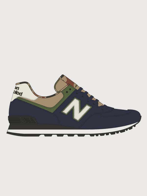 Boty New Balance ML574HVA Modrá