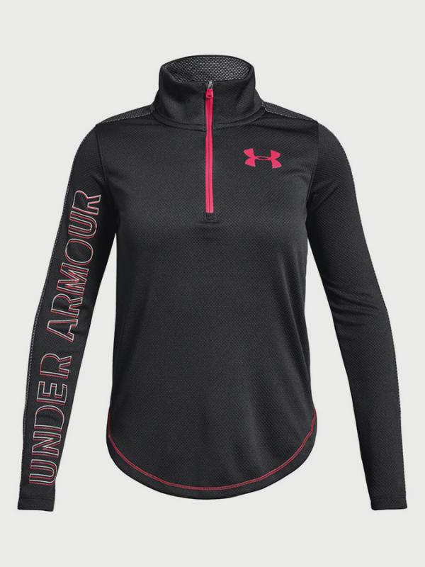 Tričko Under Armour Tech 1/2 Zip Černá