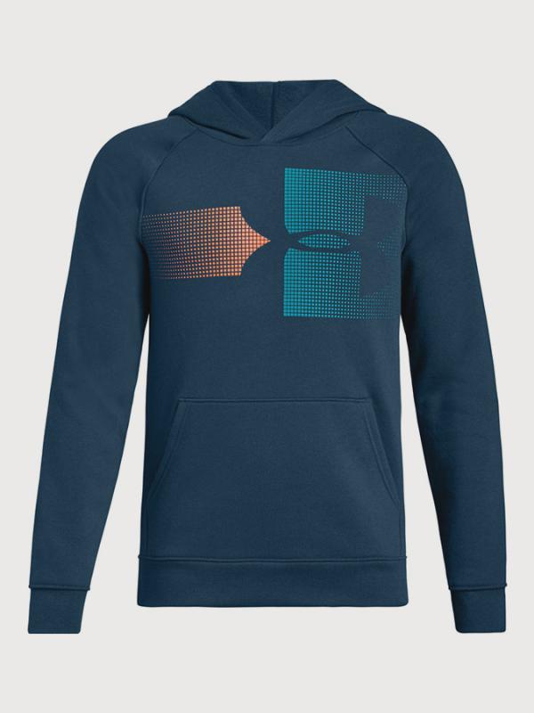 Mikina Under Armour Rival Logo Hoody Modrá