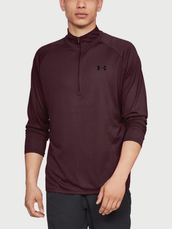 Tričko Under Armour Tech 2.0 1/2 Zip Červená