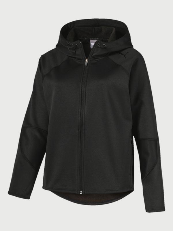 Mikina Puma EVOSTRIPE FZ Hoody Černá