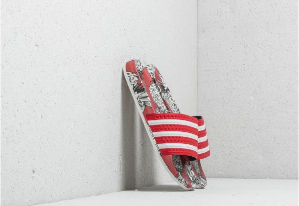adidas Adilette W Scarlet/ Off White/ Scarlet