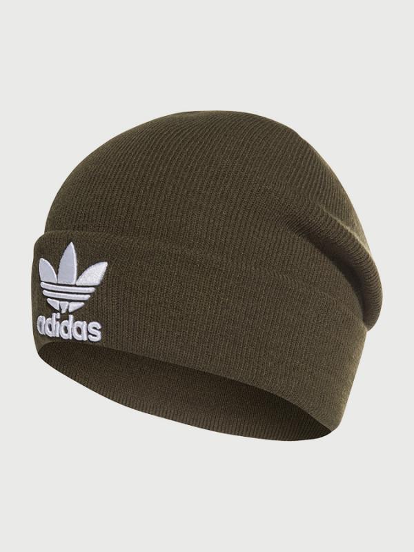 Čepice adidas Originals Trefoil Beanie Hnědá