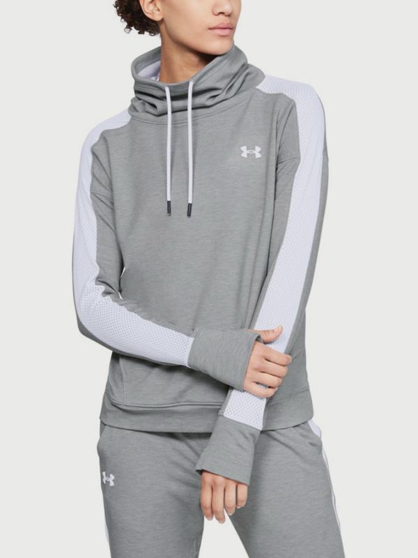 Mikina Under Armour Featherweight Fleece Funnel Šedá