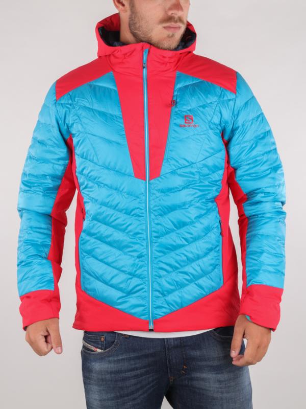 Bunda Salomon X Alp Down Hoodie M Hawai Barevná