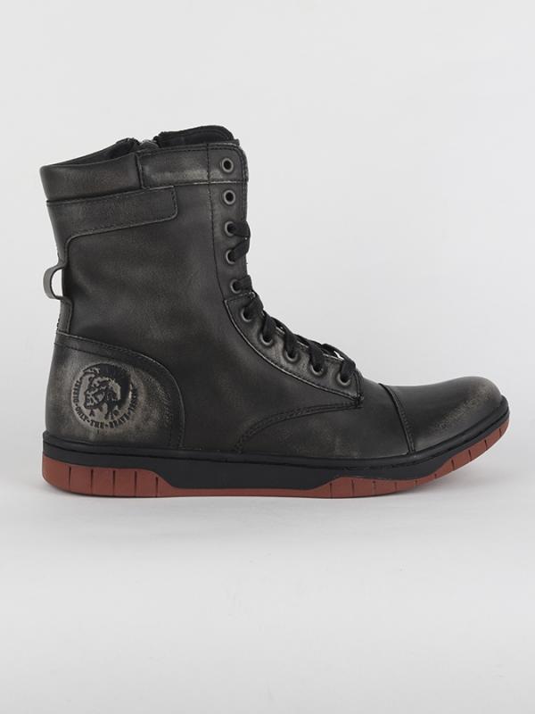 Boty Diesel Basket Butch Zippy - Sneaker Boots Černá